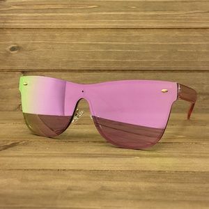 O2 Eyewear 7155 Rimless Shield Sunglasses(PR)